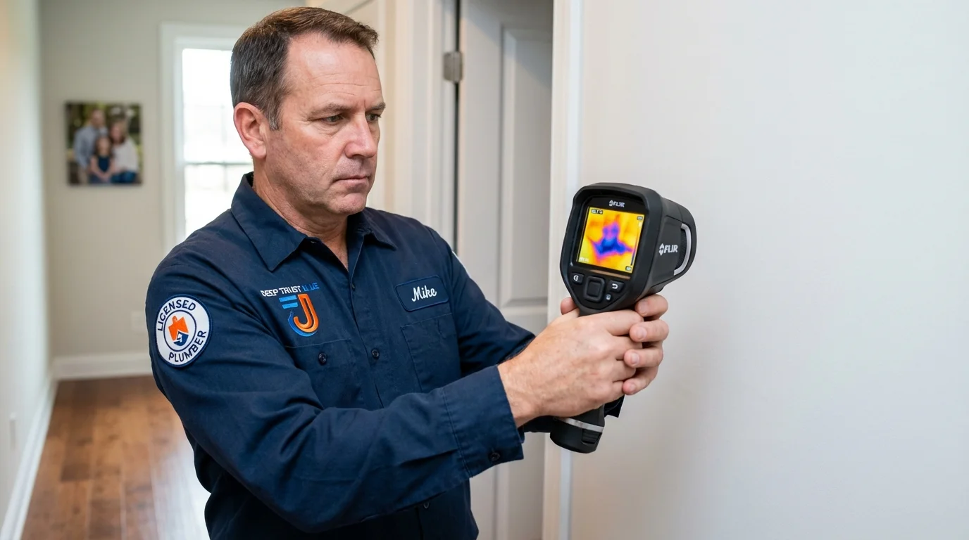 Thermal imaging leak detection by Johns Plumbing LLC in Paintsville